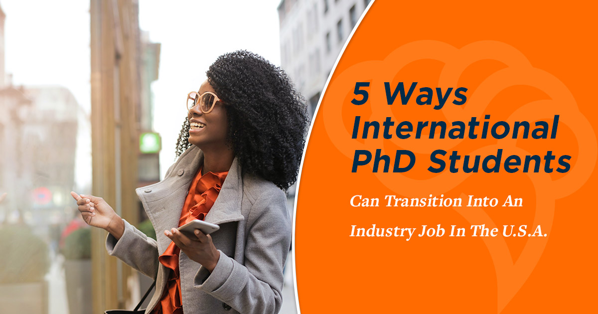 can international phd students work in usa