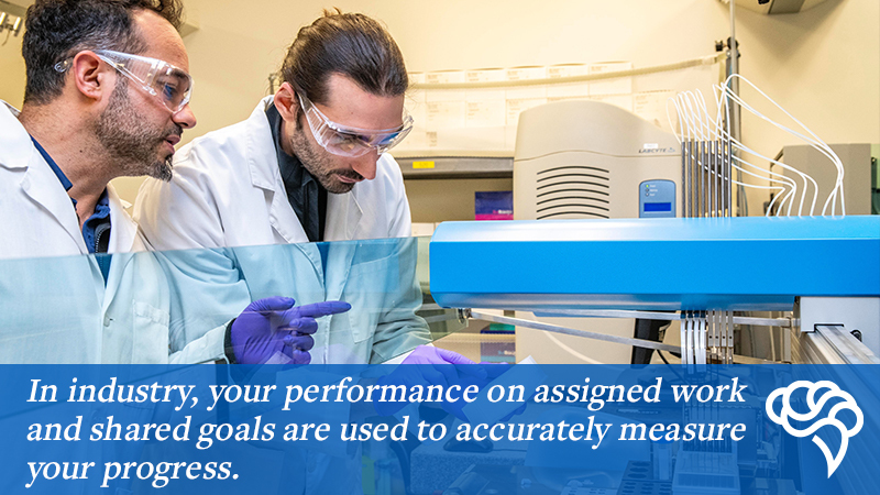 As a research scientist your progress is measured by job performance