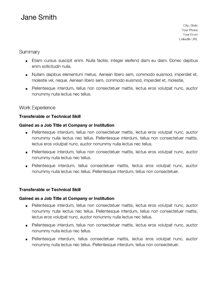 phd resume template
